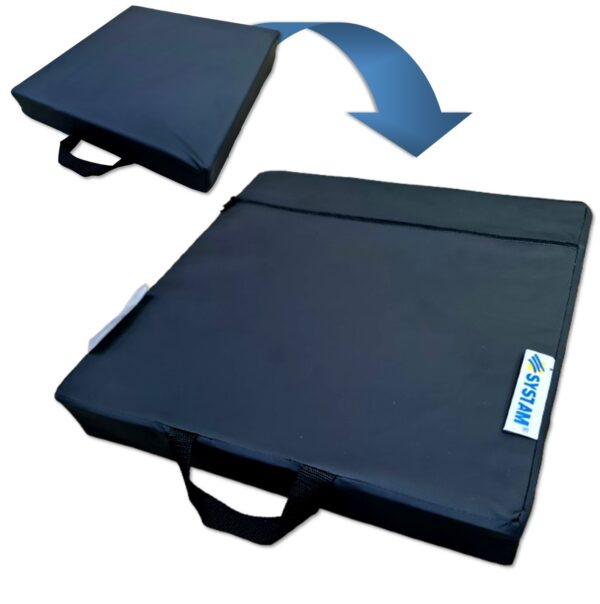 Bedsore Cushion | Pressure Sore Cushion | Pressure Relief Cushions | Medical Cushion for Chair and Wheelchair | Mixte Cushion (Gel + Foam) | for Medium Risk Patient | Premium Quality | Made in France | 40 x 40 x 6 cm | SYSTAM P314C Bedsore Cushion | Pressure Sore Cushion | Pressure Relief Cushions | Medical Cushion for Chair and Wheelchair | Mixte Cushion (Gel + Foam) | for Medium Risk Patient | Premium Quality | Made in France | 40 x 40 x 6 cm | SYSTAM P314C