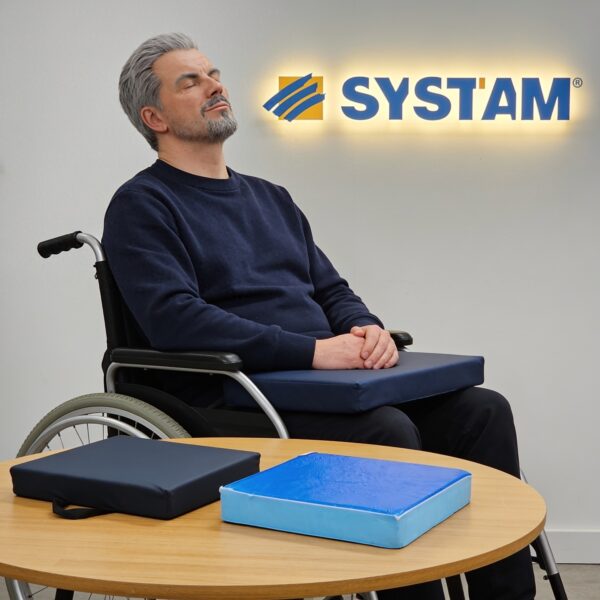 Bedsore Cushion | Pressure Sore Cushion | Pressure Relief Cushions | Medical Cushion for Chair and Wheelchair | Mixte Cushion (Gel + Foam) | for Medium Risk Patient | Premium Quality | Made in France | 40 x 40 x 6 cm | SYSTAM P314C Bedsore Cushion | Pressure Sore Cushion | Pressure Relief Cushions | Medical Cushion for Chair and Wheelchair | Mixte Cushion (Gel + Foam) | for Medium Risk Patient | Premium Quality | Made in France | 40 x 40 x 6 cm | SYSTAM P314C