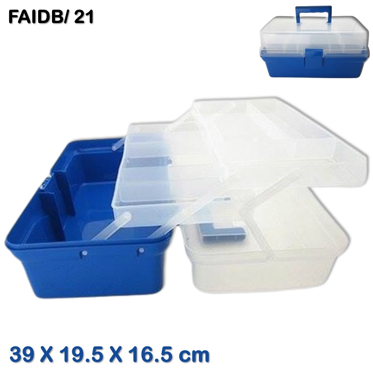 صندوق الاسعافات الاولية بلاستيك 39 × 19.5 × 16.5 سم First Aid Box Plastic 39 X 19.5 X 16.5 cm FAIDB21 2