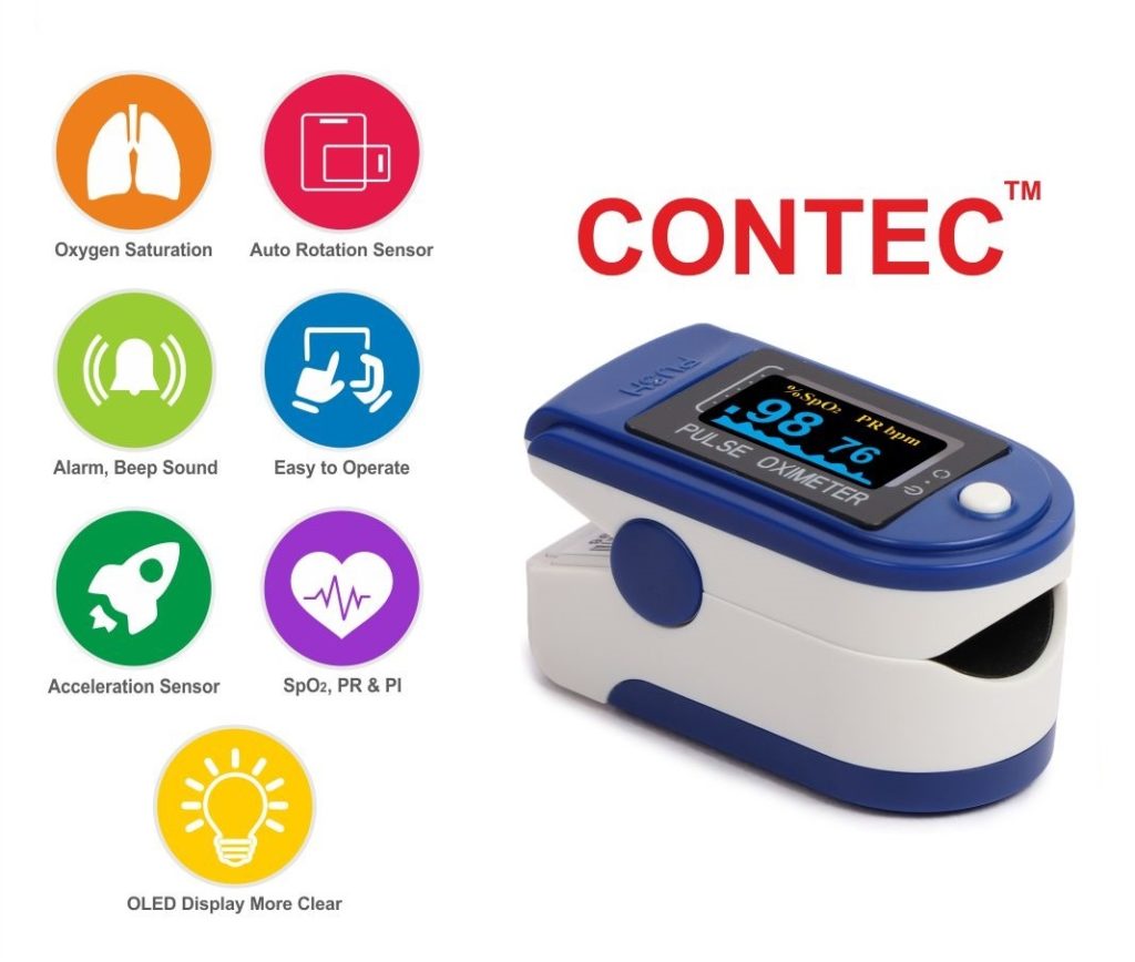 PULSE OXIMETER COLORED SCREEN ADULT Abu Lail Medical