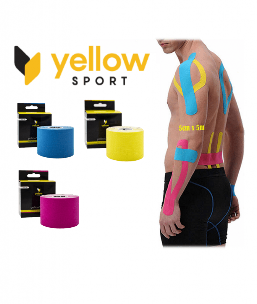 Kinesiology Tape yellowTAPE 5cm X 5m Abu Lail Medical & Sport Center