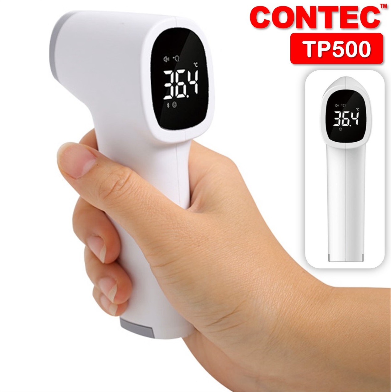 جهاز قياس درجة الحرارة بدون تلامس (LED) من خلال الجبين No Contact Thermometer Contec TP500 5