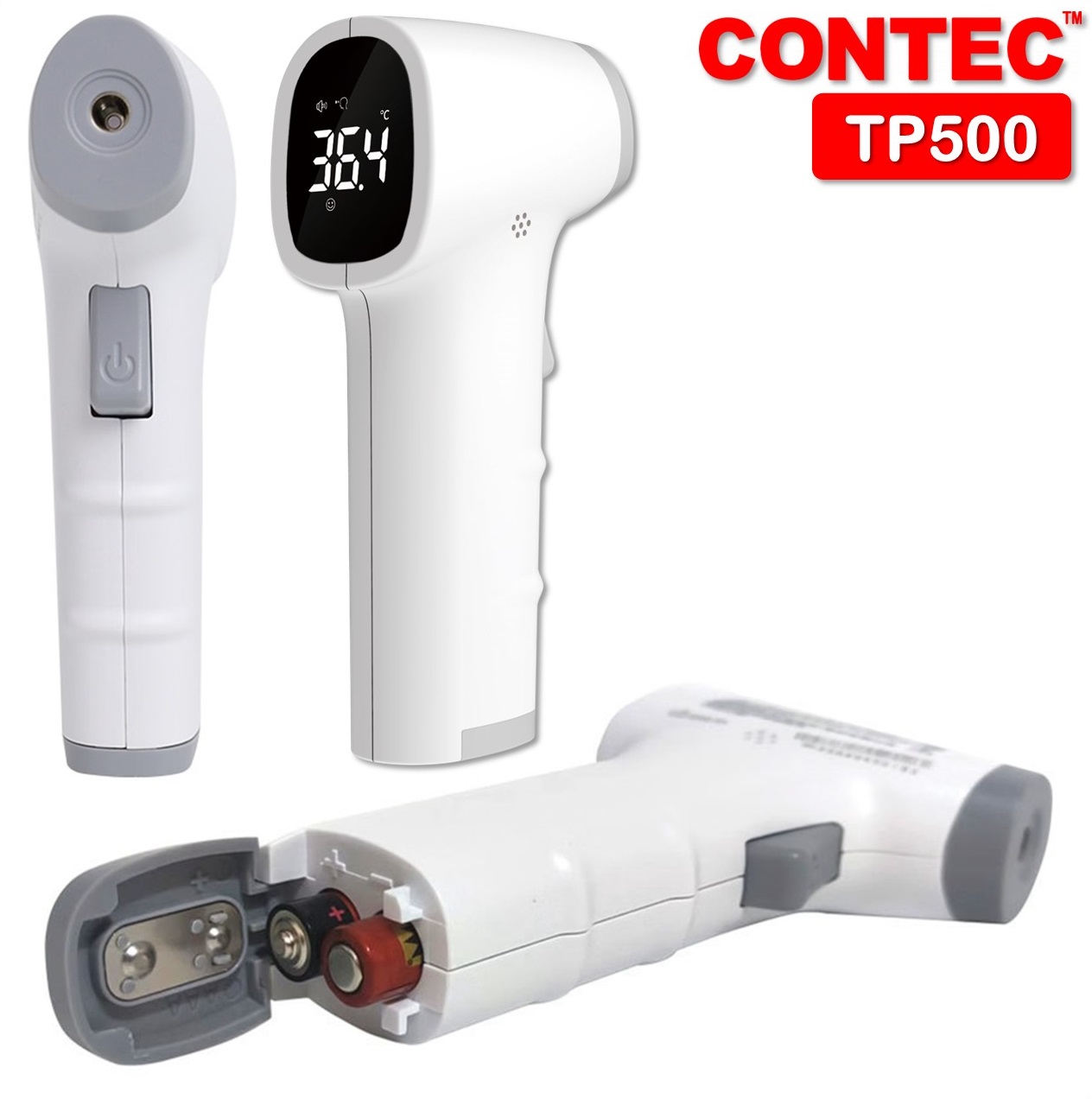 جهاز قياس درجة الحرارة بدون تلامس (LED) من خلال الجبين No Contact Thermometer Contec TP500 6