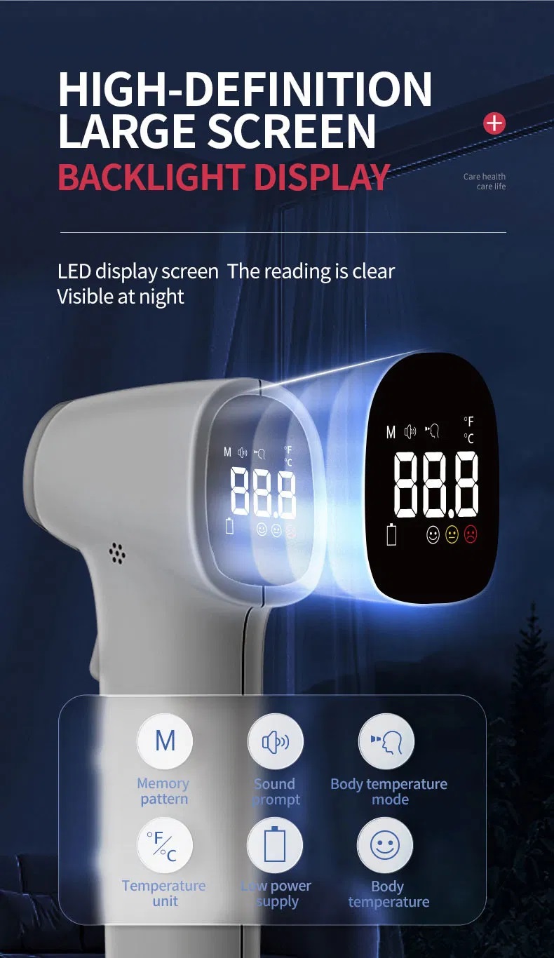جهاز قياس درجة الحرارة بدون تلامس (LED) من خلال الجبين No Contact Thermometer Contec TP500 8