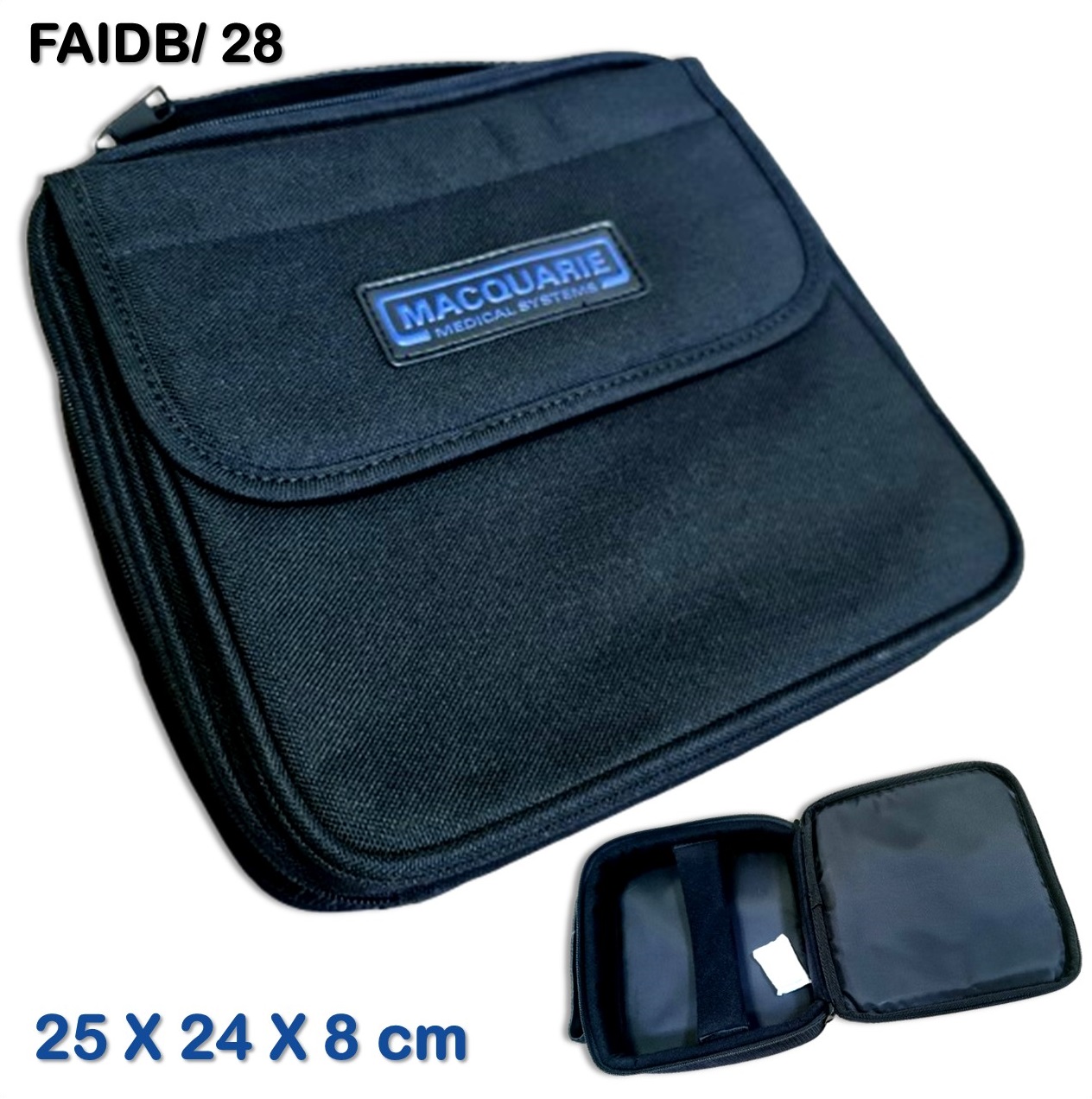 صندوق الاسعافات الاولية قماش 25 × 24 × 8 سم First Aid Box Fabric 25 X 24 X 8 cm MACQUARIE FAIDB28