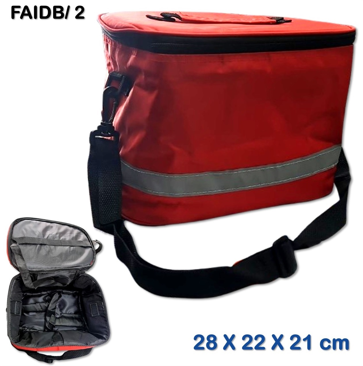 صندوق الاسعافات الاولية قماش 28 × 22 × 21 سم First Aid Box Fabric 28 X 22 X 21 cm FAIDB2