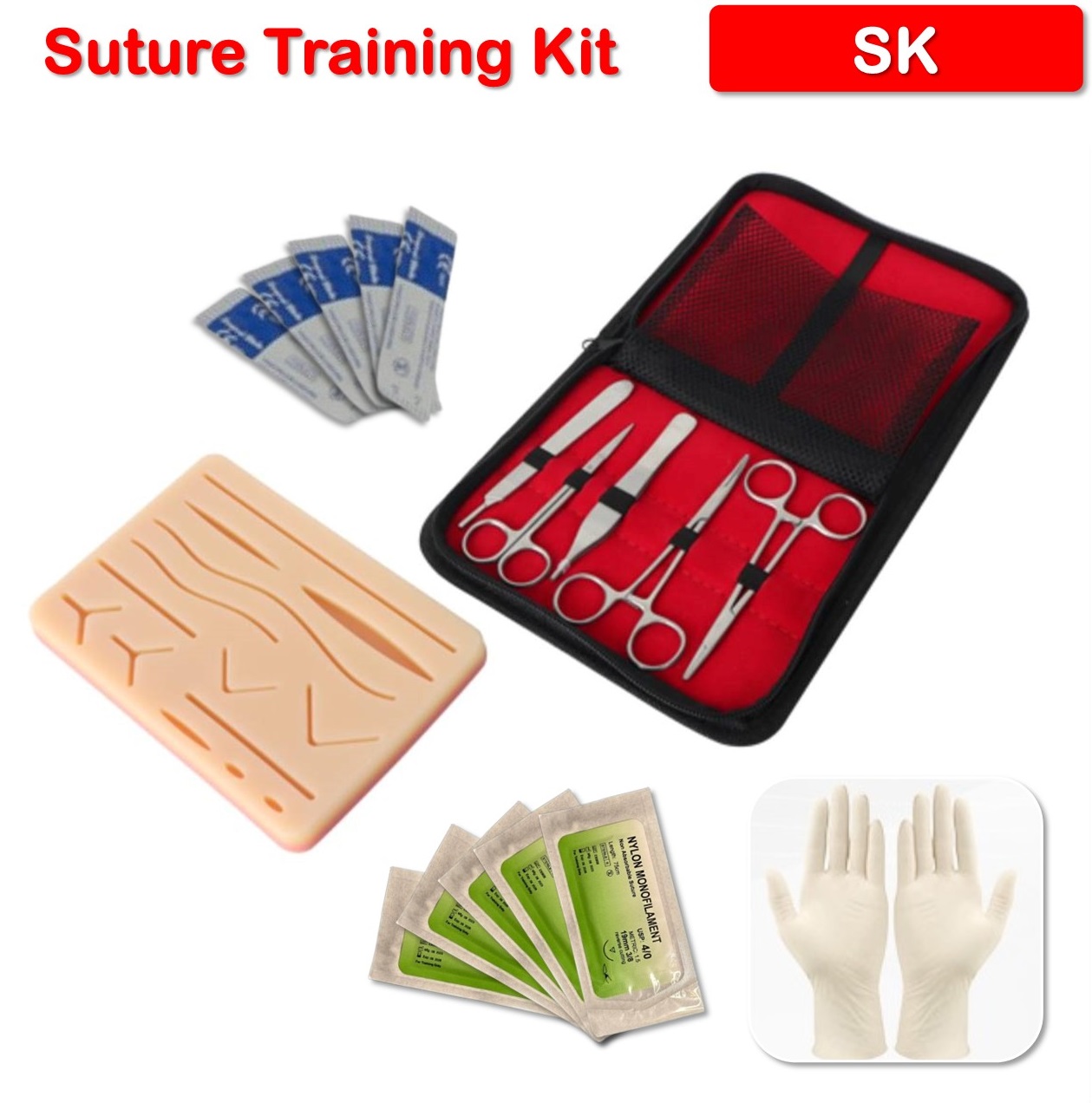 كيت تدريب قطب suture training kit