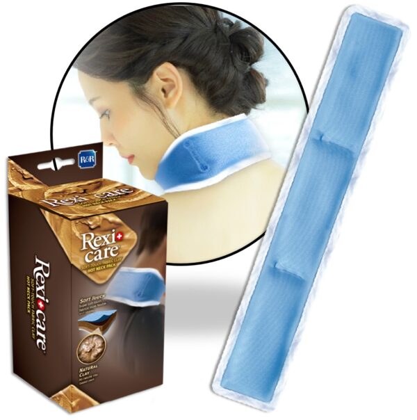 CLAY HOT Therapy Packs | Neck Pack | 43.5 x 7.5 cm | Made in TAIWAN | R&R REXICARE CL-5708