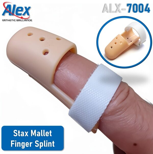 Stax Mallet | Mallet Finger Splint | with strap | For Men & Women | Made in India | Alex | ALX-7004
