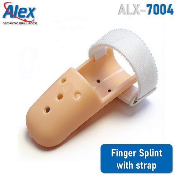 جبيرة الاصبع | ماليت | جبيرة اصبع مع حزام | للرجال والنساء | صنع في الهند | Stax Mallet Finger Splint | Made in India | Alex | ALX-7004 جبيرة الاصبع | ماليت | جبيرة اصبع مع حزام | للرجال والنساء | صنع في الهند | Stax Mallet Finger Splint | Made in India | Alex | ALX-7004