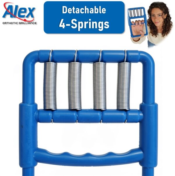 Finger Exerciser | Hand & Finger Exerciser | 4-Springs | Universal | For Men & Women | Made in India | Alex | ALX-7009 Finger Exerciser | Hand & Finger Exerciser | 4-Springs | Universal | For Men & Women | Made in India | Alex | ALX-7009