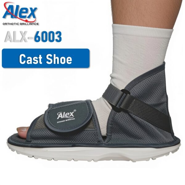 Cast Shoe | Waterproof | Lightweight | Orthopedic Foot Protection for Fracture Support, Injury Recovery, and Walking Comfort | for Men and Women | Made in India | Alex | ALX-6003