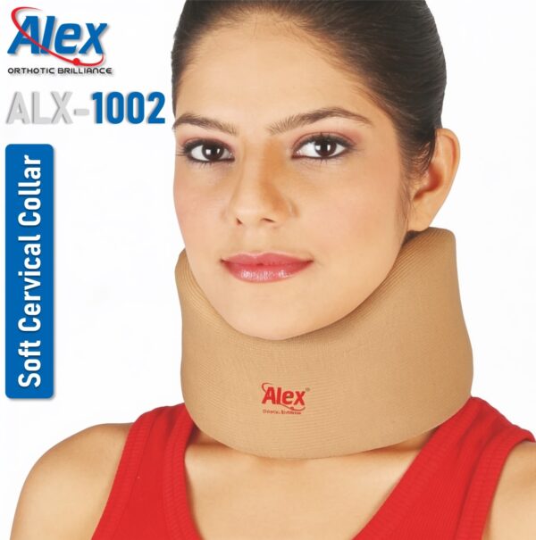 Soft Cervical Collar | Cotton | For Men & Women | Made in India | Alex | ALX-1002