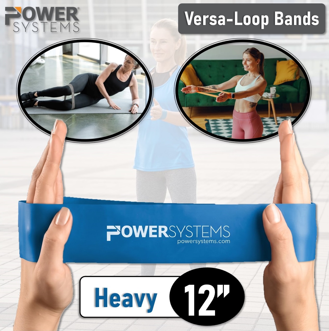 حزام تمارين مقاومة حلقية - Versa-Loop Bands Blue Heavy Power Systems 84816 1